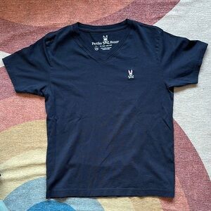 Psycho Bunny Navy V-Neck shirt
